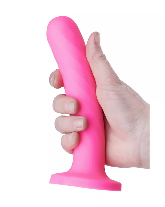 Nood Colours Dual Density Dildo With Heart Shaped Base