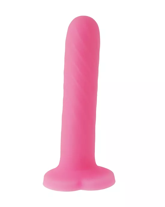 Nood Colours Dual Density Dildo With Heart Shaped Base