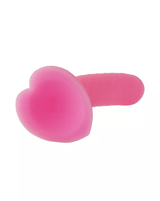 Nood Colours Dual Density Dildo With Heart Shaped Base
