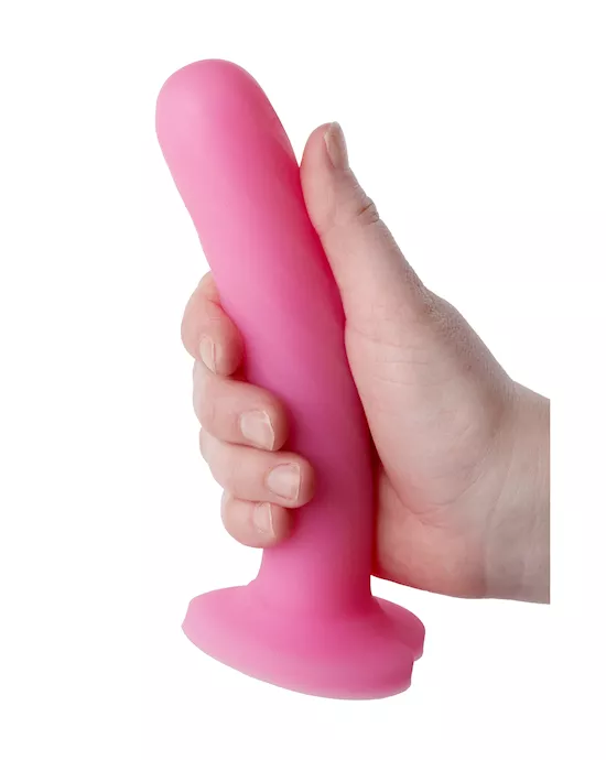 Nood Colours Dual Density Dildo With Heart Shaped Base