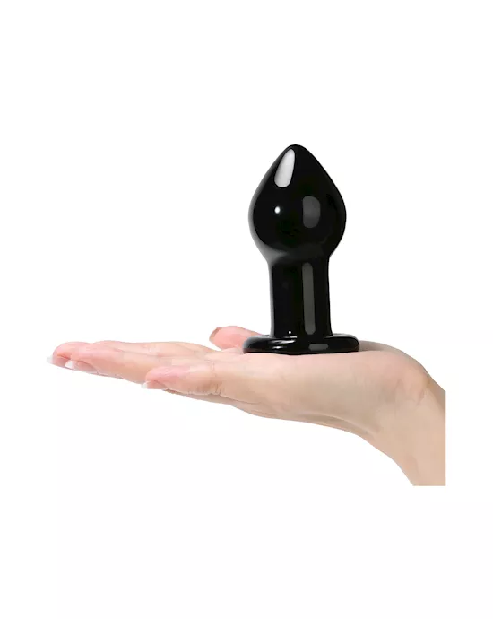 Lucent Midnight Glass Butt Plug