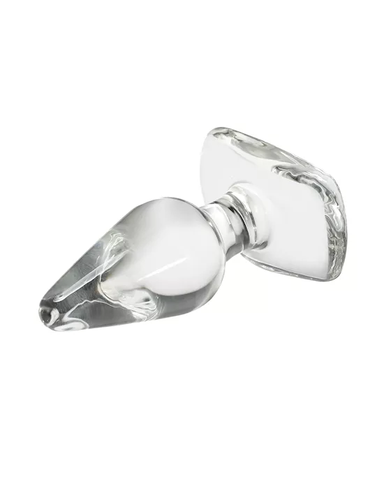 Lucent Flat Base Glass Butt Plug