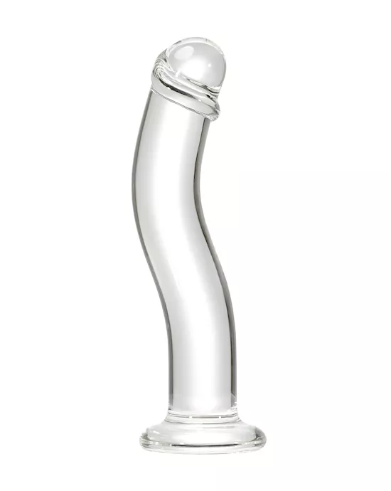 Lucent Curved Glass Dildo