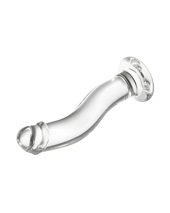 Lucent Curved Glass Dildo
