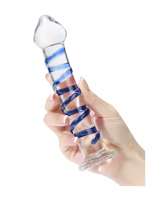 Lucent Winding Glass Dildo