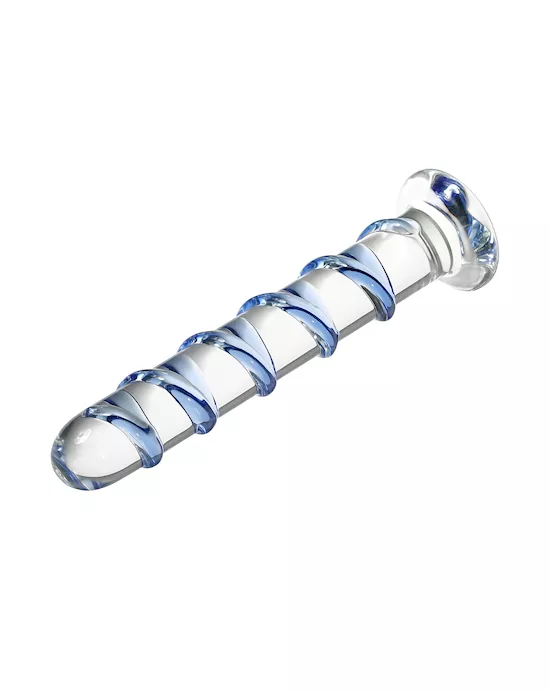 Lucent Spiral Glass Dildo