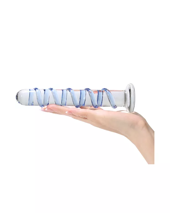Lucent Spiral Glass Dildo
