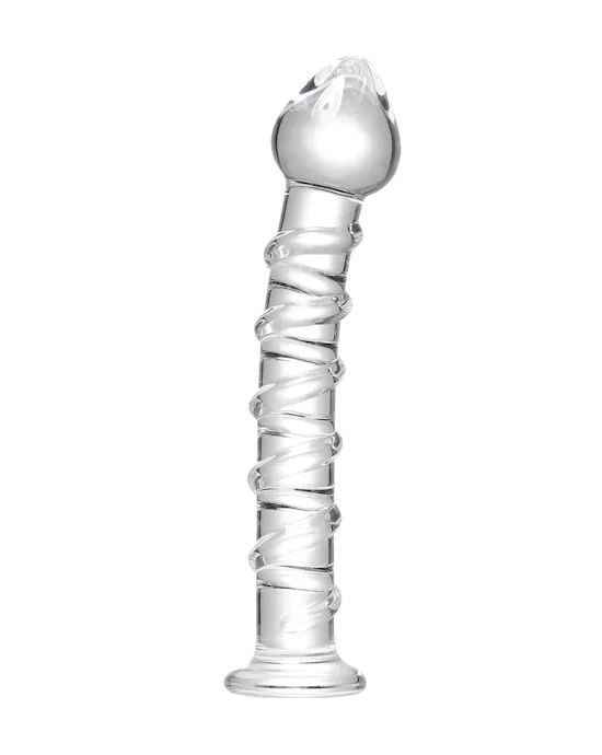 Lucent Winding Glass Dildo
