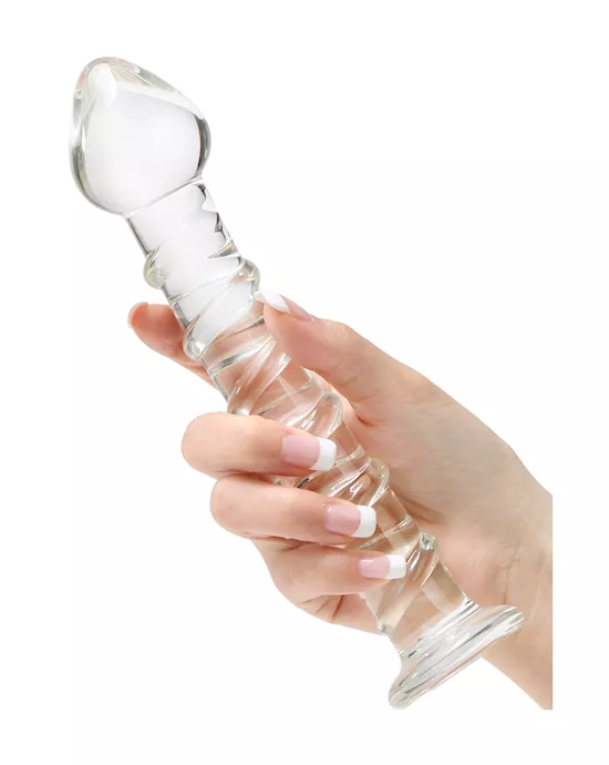 Lucent Winding Glass Dildo