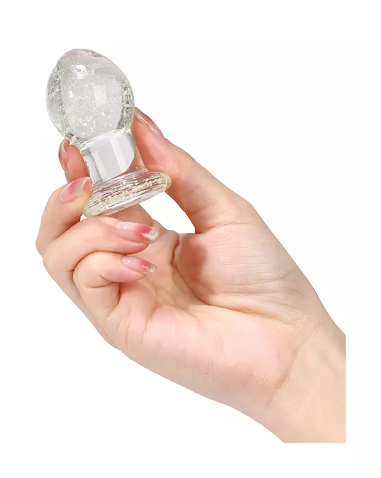 Lucent Glow In The Dark Globe Glass Butt Plug