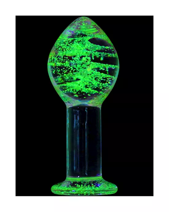 Lucent Glow In The Dark Globe Glass Butt Plug