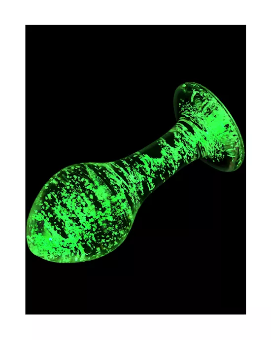 Lucent Glow In The Dark Globe Glass Butt Plug