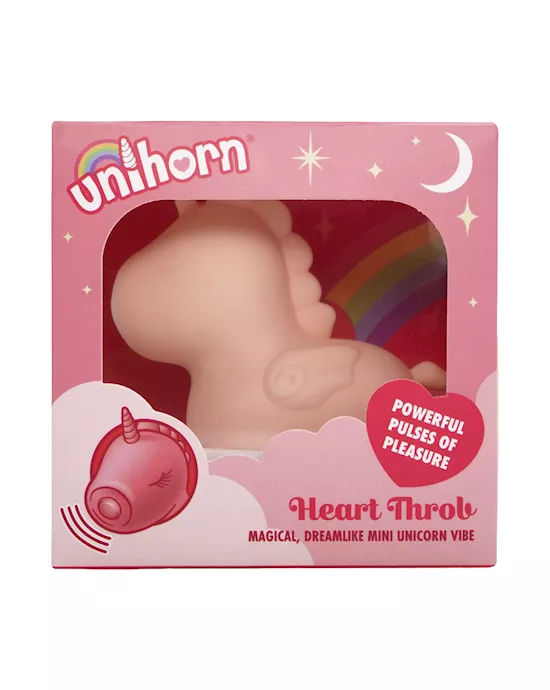 Unihorn Heart Throb Pulsing Clitoral Vibrator