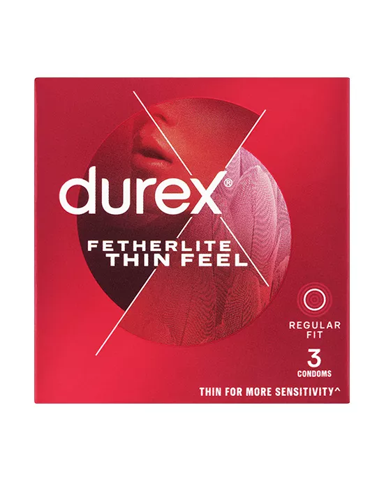 DurexCondomsFetherliteThinFeelRegularFit3pk