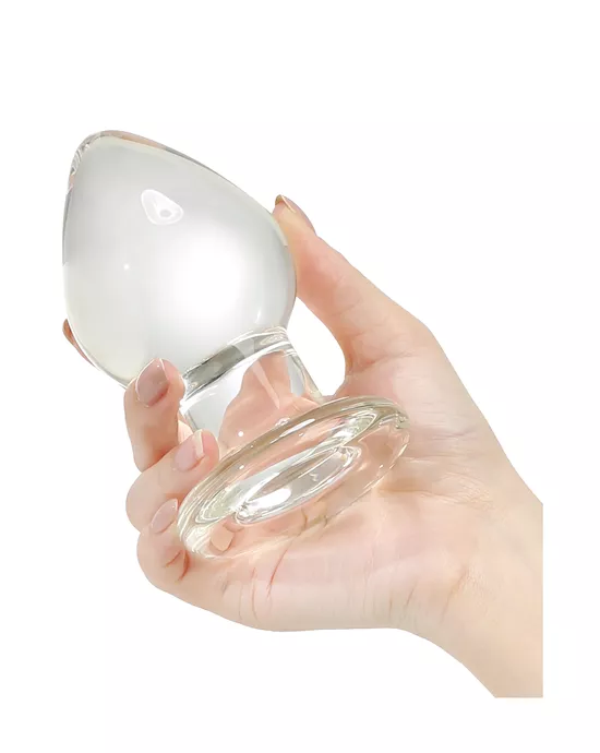 Wide Glass Butt Plug