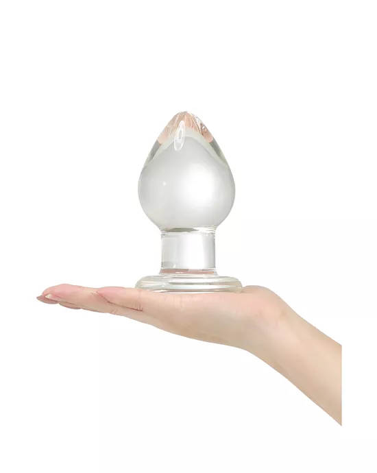 Wide Glass Butt Plug