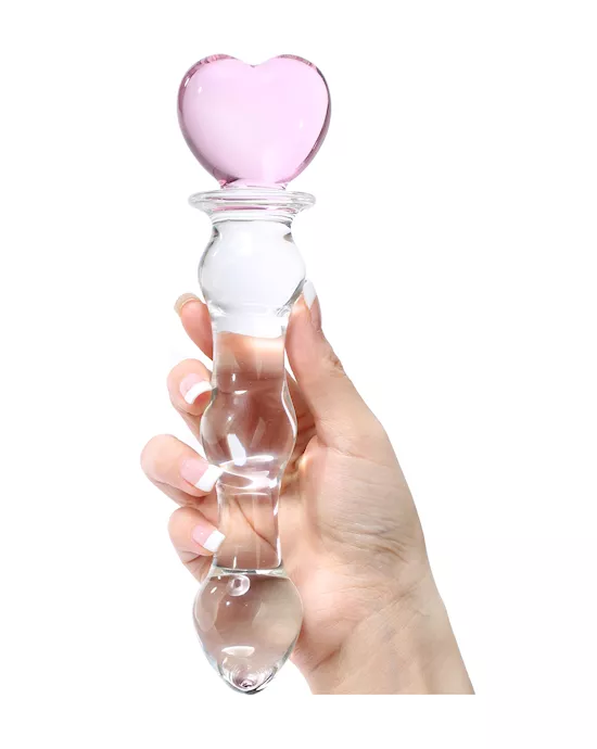 SweetHeartBeadedGlassDildo