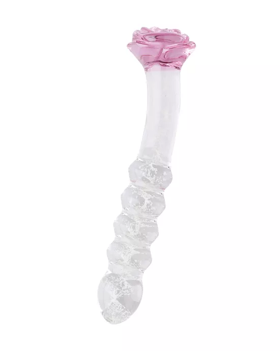 Glow In The Dark Dig Deep Rose Glass Massager