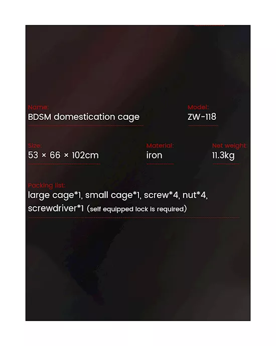 Peek-through Domestic Cage