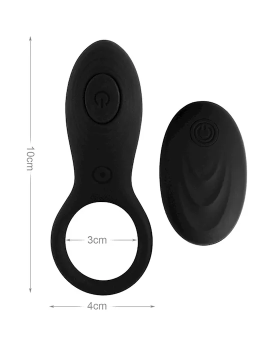 Pleasure Luxury Remote Control Silicone Cock Ring
