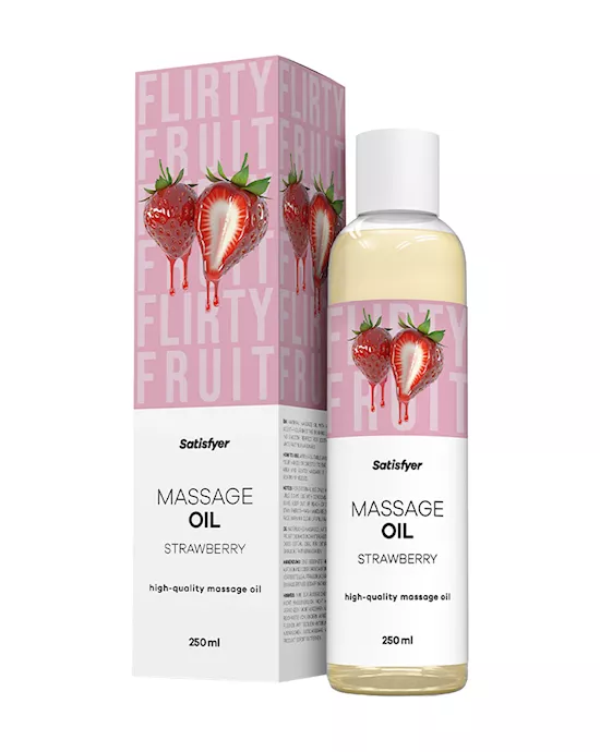 Satisfyer Massage Oil Strawberry 250ml