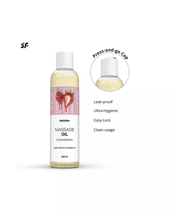 Satisfyer Massage Oil Strawberry 250ml
