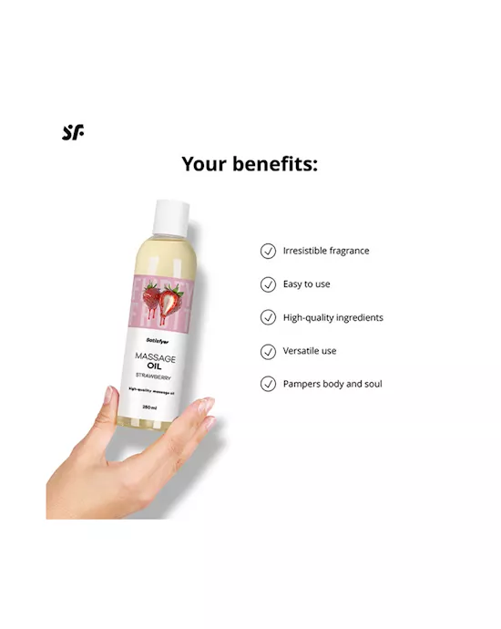 Satisfyer Massage Oil Strawberry 250ml
