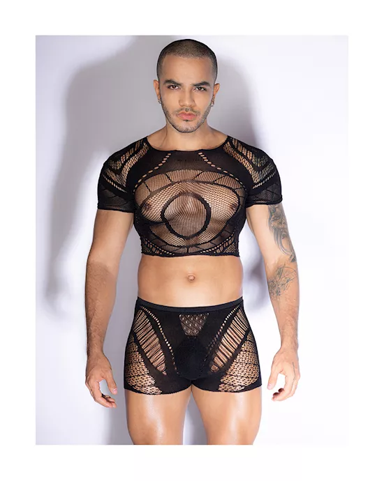 Seeing All Top And Boxer Bodystocking