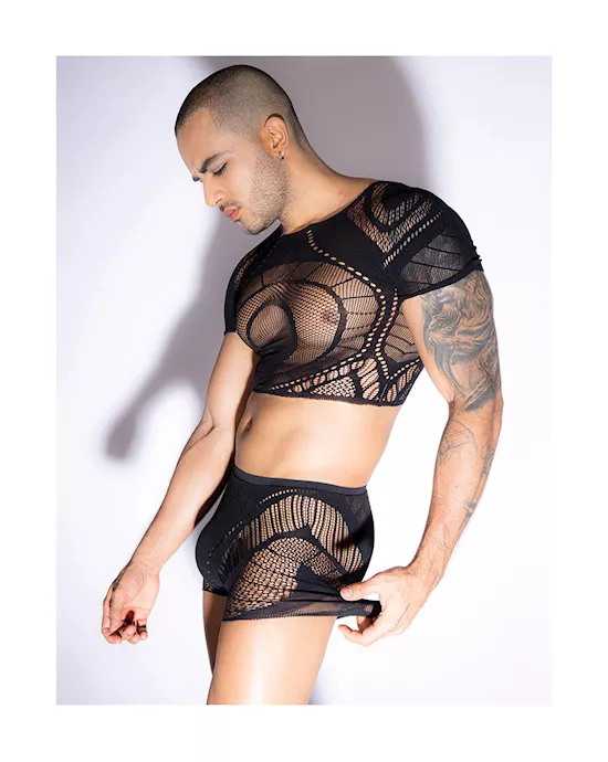 Seeing All Top And Boxer Bodystocking