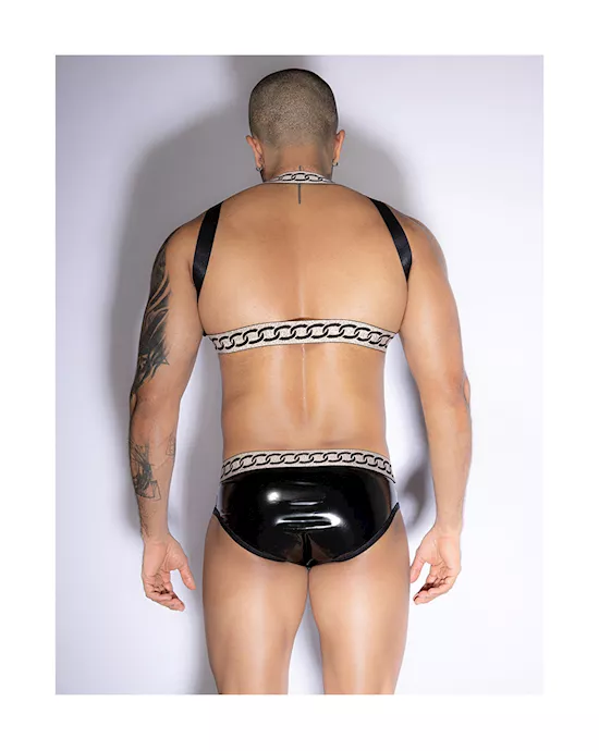 Chained Up Top And Underwear Set