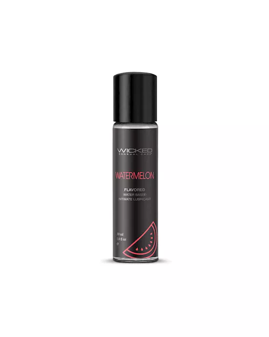 WickedAquaWatermelon-WatermelonFlavouredWaterBasedLubricant-30ml1ozBottle