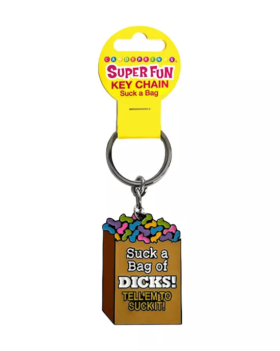 SuperFunKeyChain-SuckABag-NoveltyKeychain