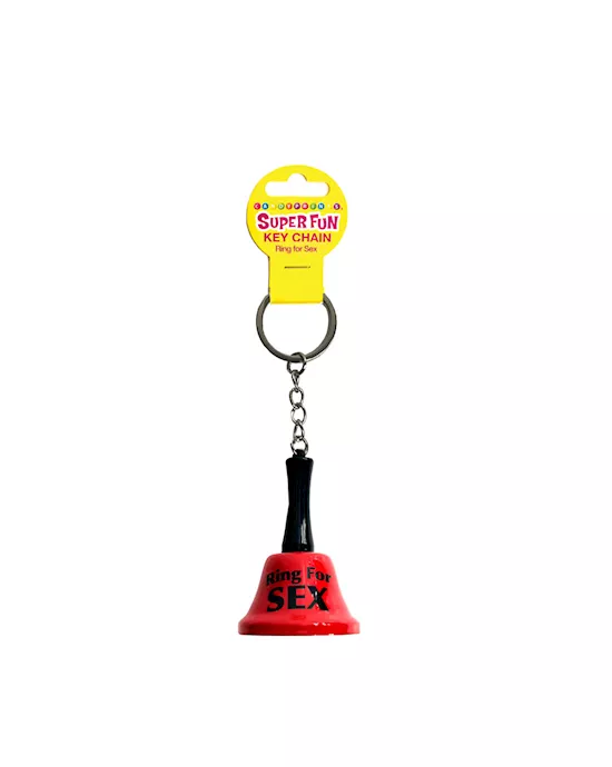 SuperFunKeyChain-RingForSex-NoveltyBellKeychain