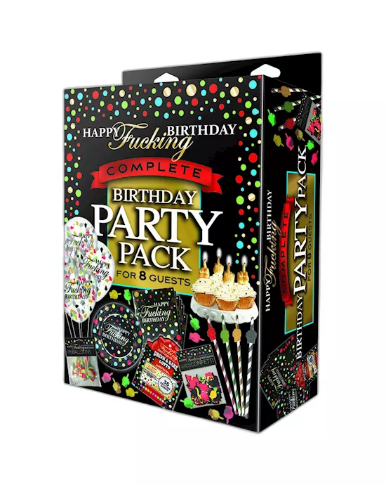 HappyFkingBirthdayCompletePartyPack-PartySetfor8People