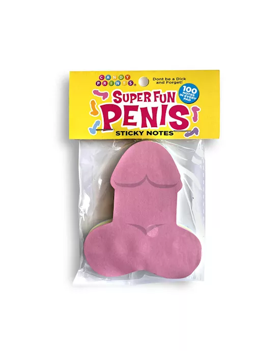 SuperFunPenisStickyNotes-MultiColouredNoveltyStickyNotes-100Pack