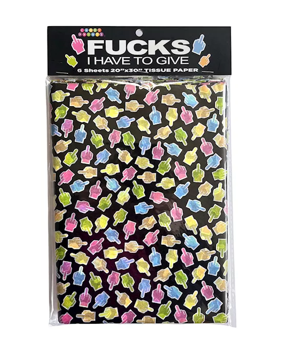 FucksIHaveToGiveTissuePaperSheets-NoveltyDecorationSheets-6Pack