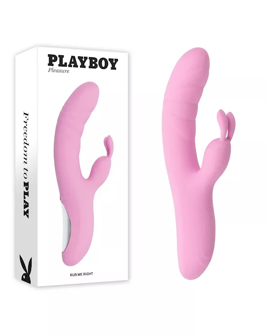 PlayboyPleasureRUBMERIGHT-Pink232cmUSBRechargeableThrustingRabbitVibrator