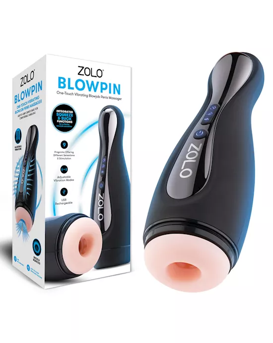 ZoloBlowpin-FleshUSBRechargeableAutoSuckingandVibratingMasturbator