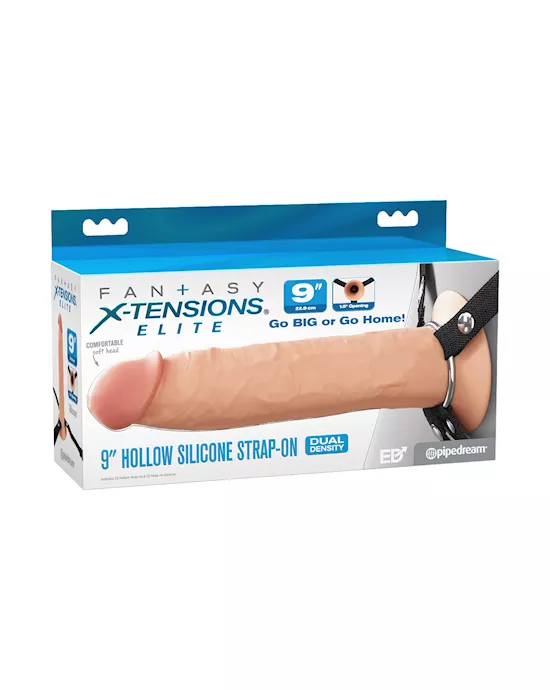 Fantasy X-tensions Elite 9" Silicone Hollow Strap-on Dual Density