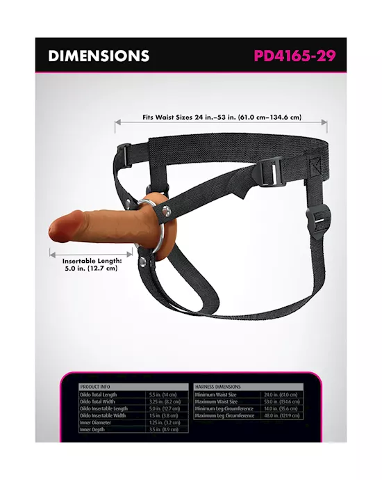 Fantasy X-tensions Elite 5" Silicone Hollow Strap-on Dual Density