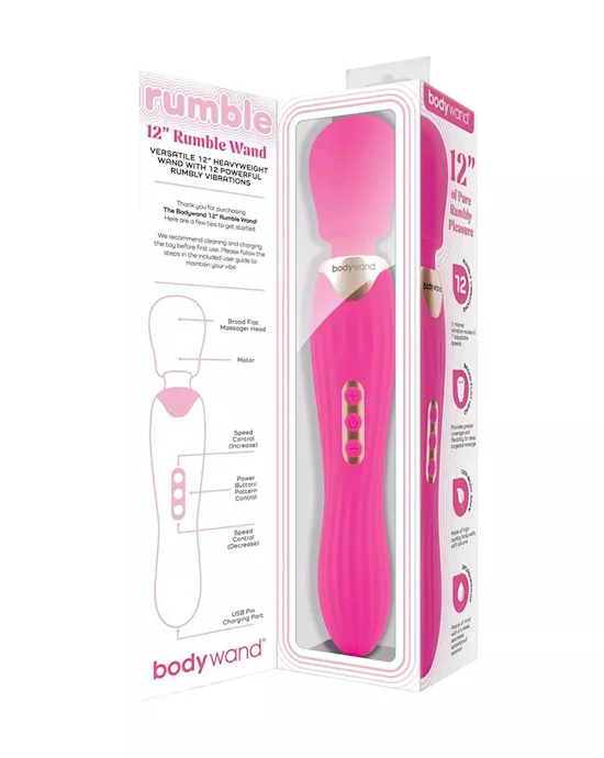 BodywandRUMBLEWAND12Inch-HotPink