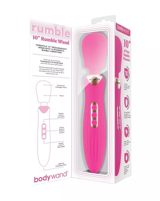 BodywandRUMBLEWAND10Inch-HotPink