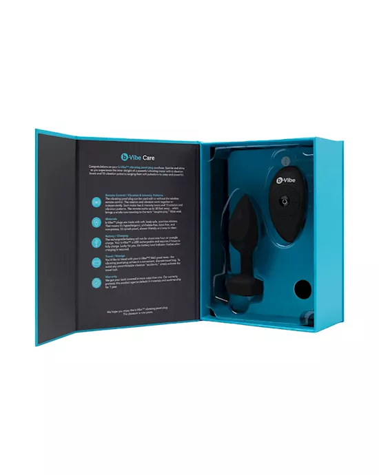 b-VibeVibratingJewelsRemoteControlPlugTESTER