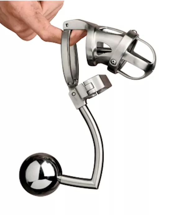 TheDeluxeExtremeChastityCagewithAccessories