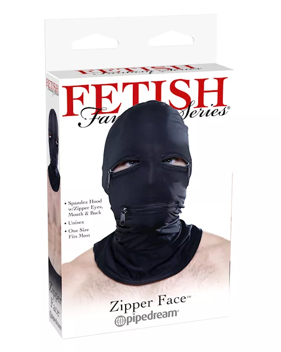 Fetish Fantasy  Zipper Face Hood