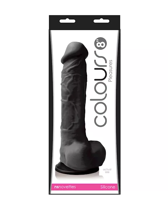 Colours Pleasures Suction Cup Dildo With Balls